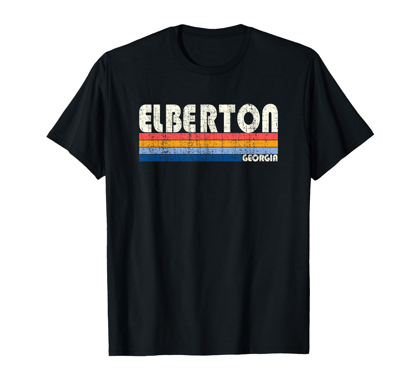 Retro Vintage 70s 80s Style Elberton, GA T-Shirt