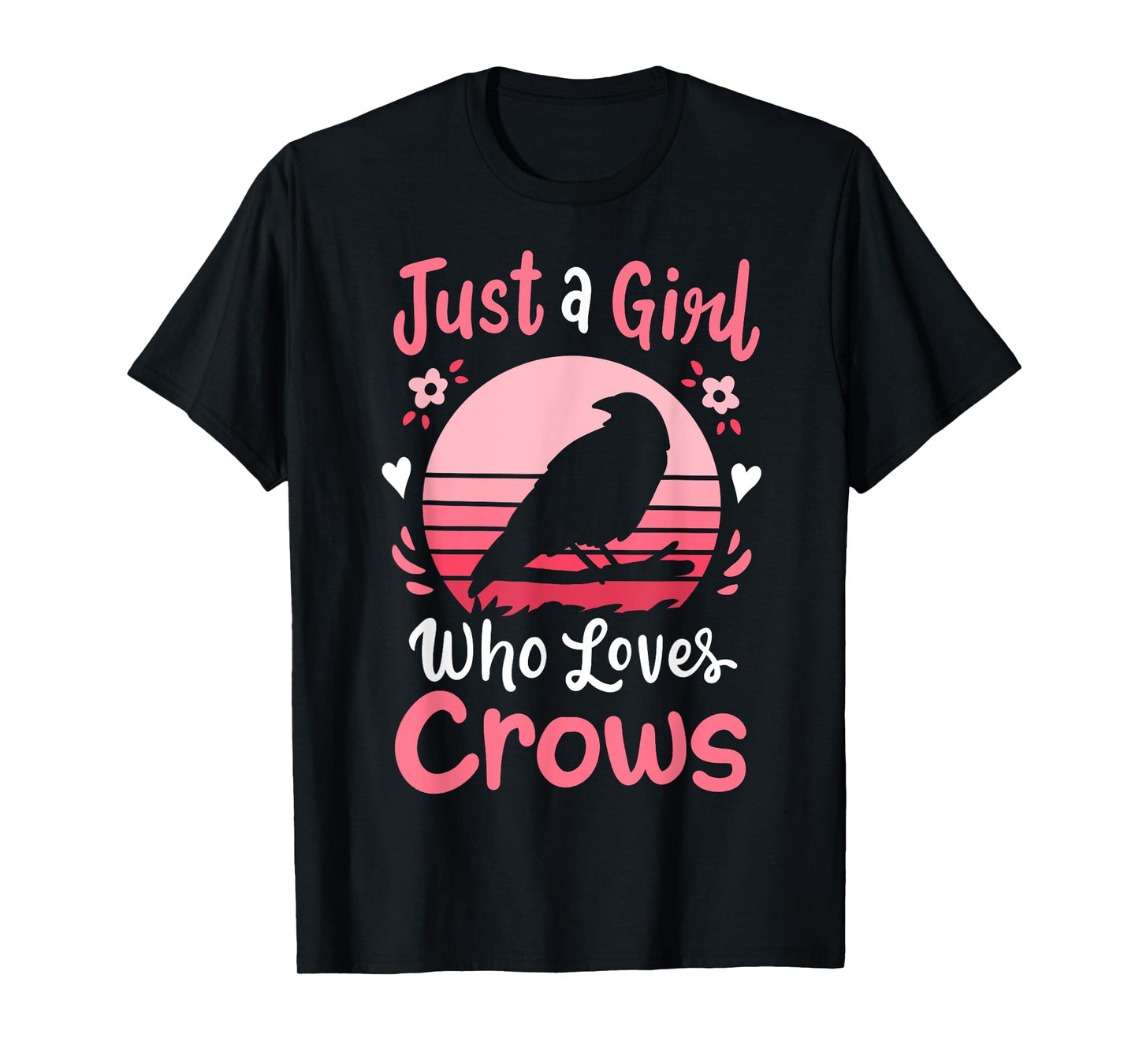 Crow Just a Girl Who Loves Crows T-Shirt
