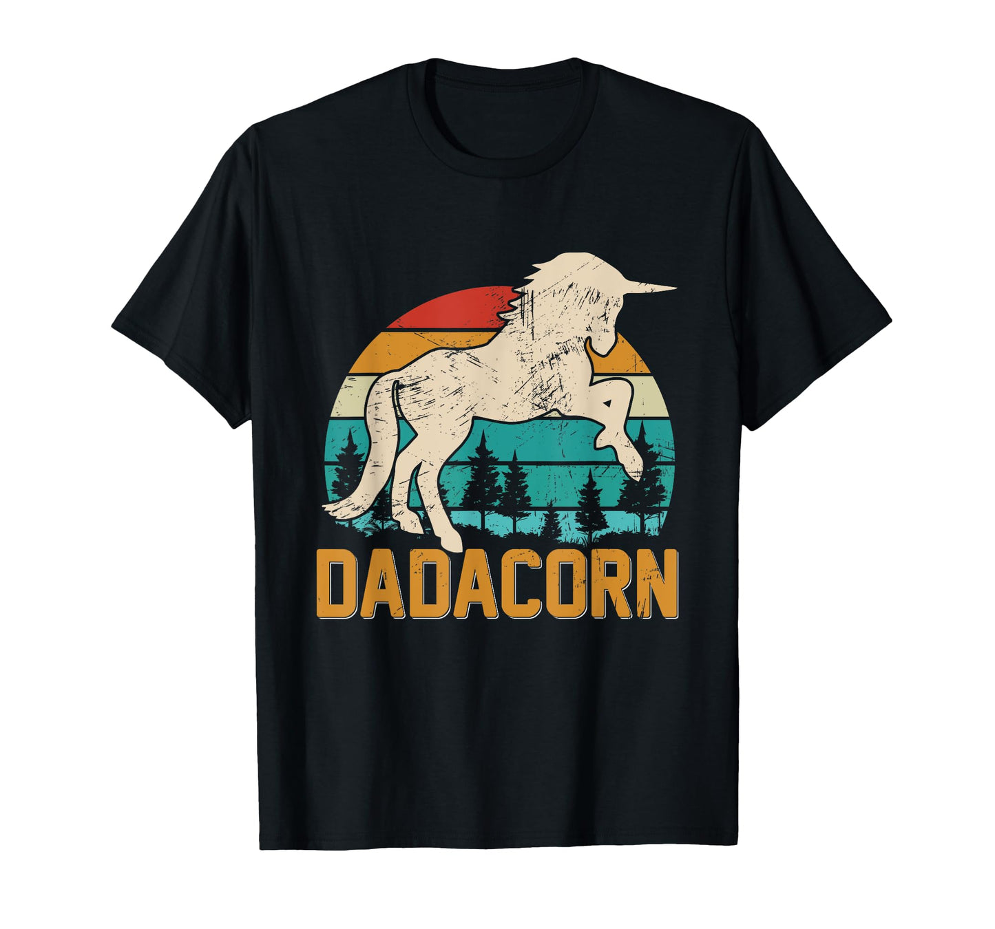 Fathers Day Gift Unicorn Dad Shirt Funny Dadacorn Men T-Shirt
