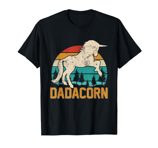 Fathers Day Gift Unicorn Dad Shirt Funny Dadacorn Men T-Shirt