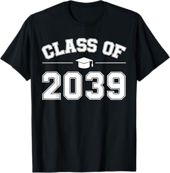 Class of 2039 Grow With Me First Day of School Graduation T-Shirt