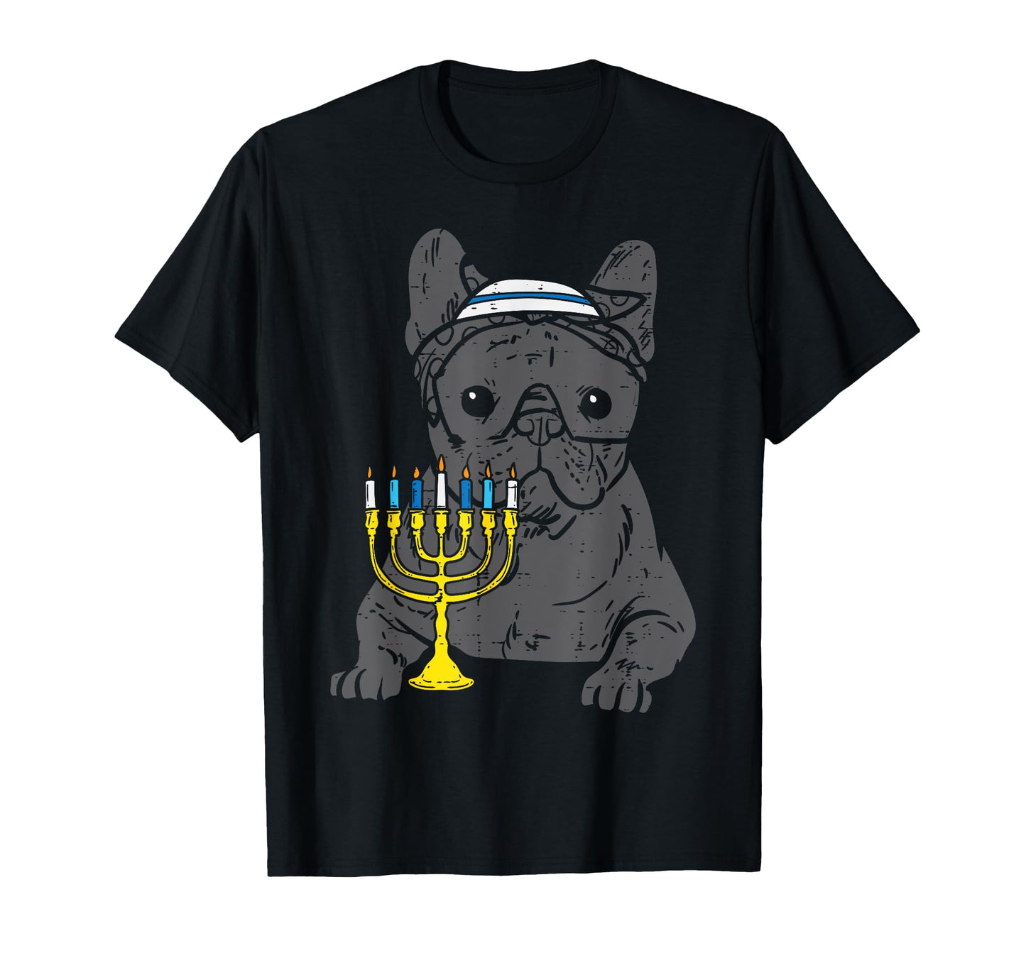 Jew French Bulldog Dog Hanukkah Pajamas Chanukah PJs Women T-Shirt