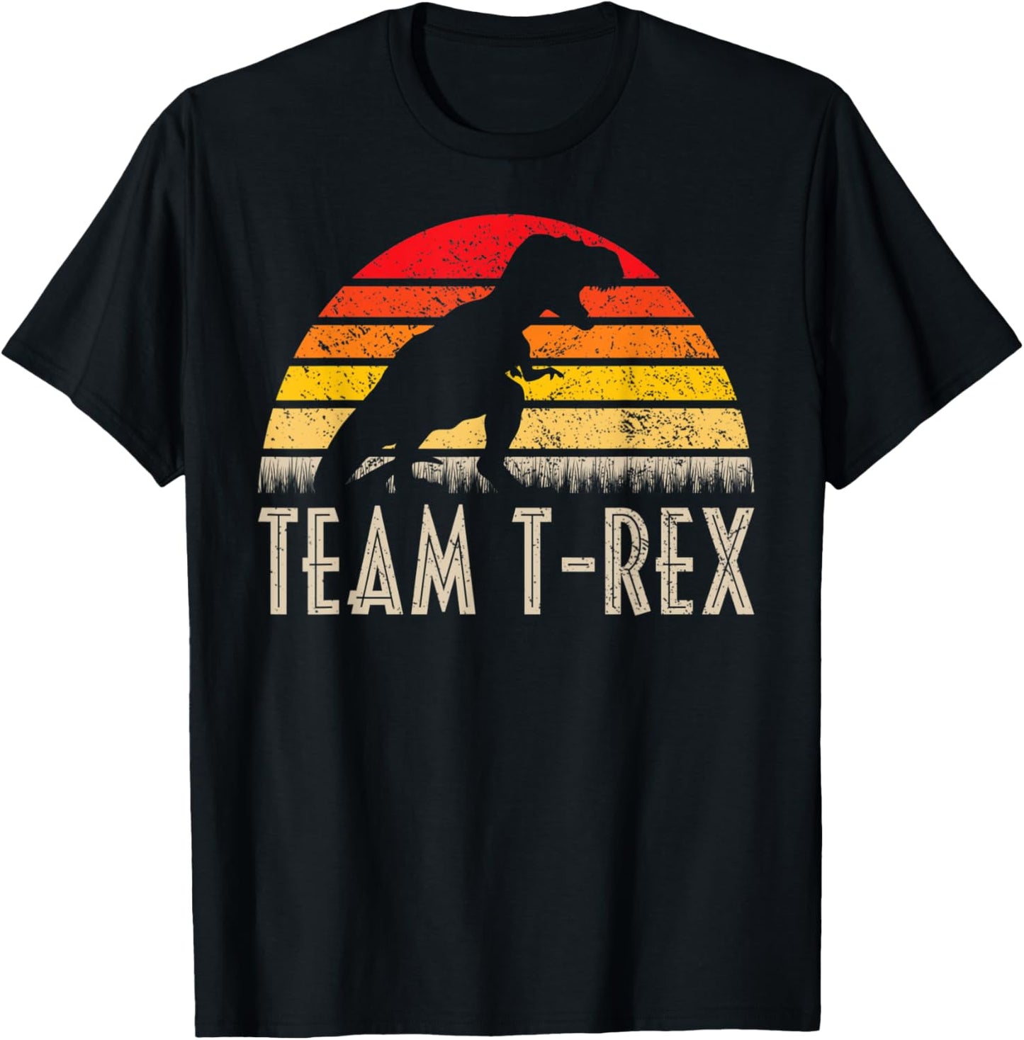 Team T-Rex - Dinosaur Vintage Retro Sunset Gift T-Shirt