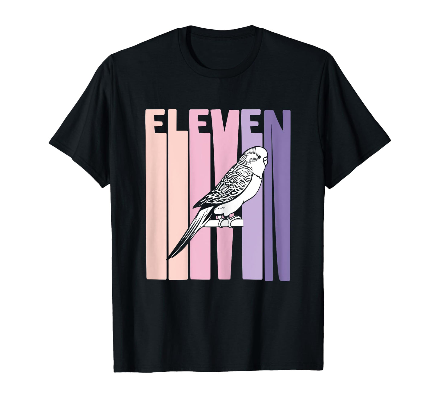 11 Year Old Budgie Parakeet Lover Birthday Girl 11th B-Day T-Shirt