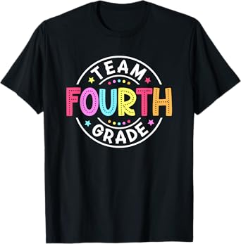 Team Fourth Grade Teacher Back To School 4th Grade Squad Kid T-Shirt