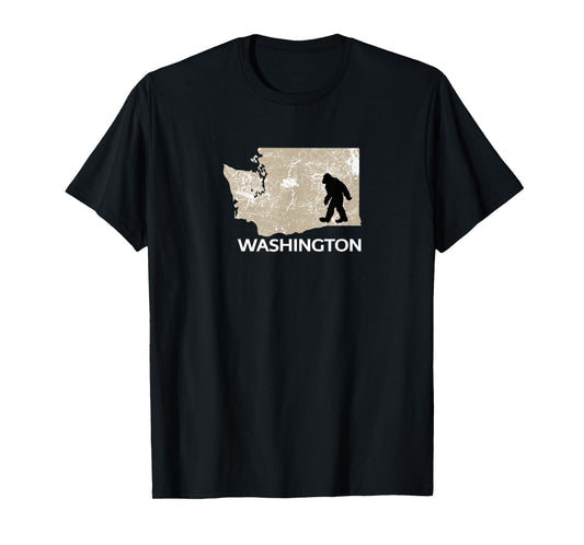 Funny Bigfoot I Believe Loves Washington WA Sasquatch T-Shirt