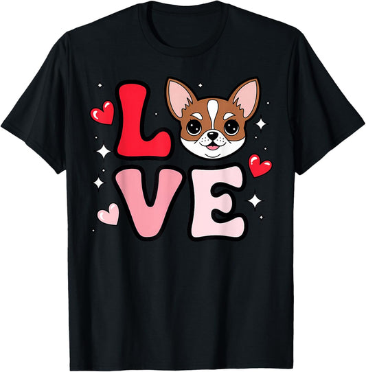 Chihuahua Love Cute Chichi Puppy Dog Mom Girls Women T-Shirt