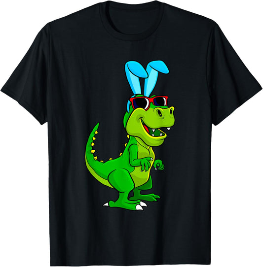 T Rex Easter Bunny Dinosaur Lover Boys Girls Kids T-Shirt