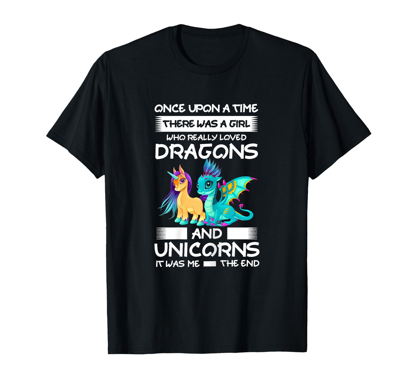 Girl Who Loved Dragons and Unicorns Unicorns T-Shirt