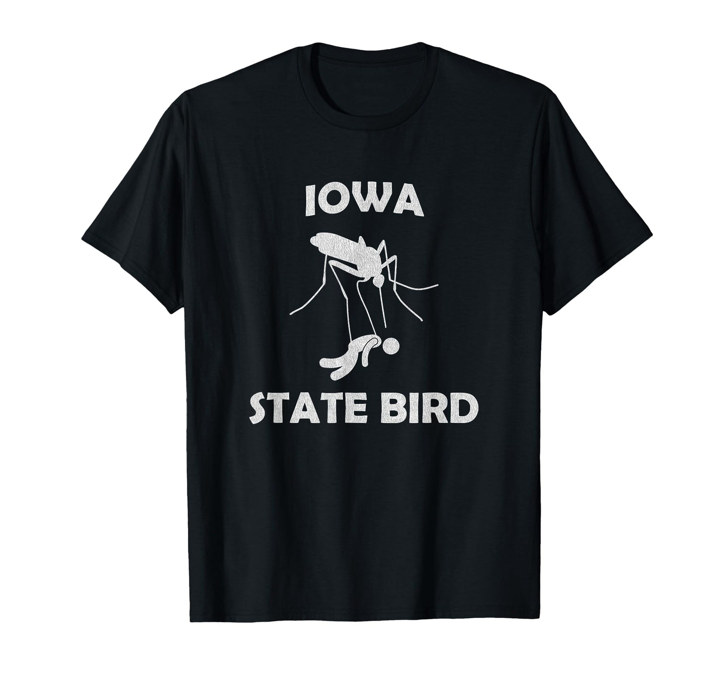 Iowa Mosquito State Bird T-Shirt Funny Outdoors Camping T-Shirt