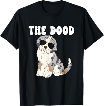 The Dood Mom Blue Merle Aussiedoodle Doodle Dog Dad T-Shirt