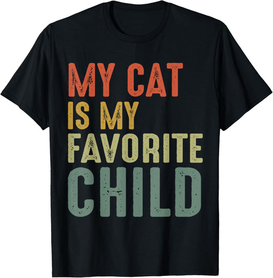 Vintage My Cat Is My Favorite Child T-Shirt