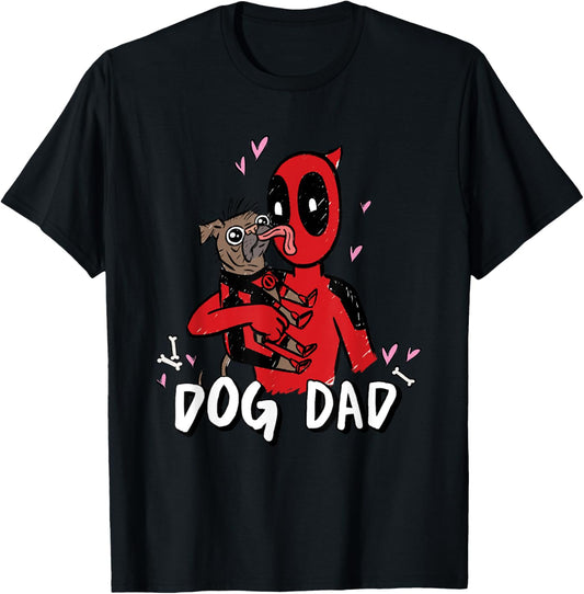 Marvel Super Heroes Pets Deadpool Loves Dogpool Dog Dad T-Shirt