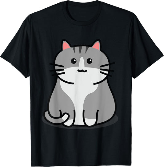 Cute Grey Tabby Cat Feline Companion Tabby Cats T-Shirt