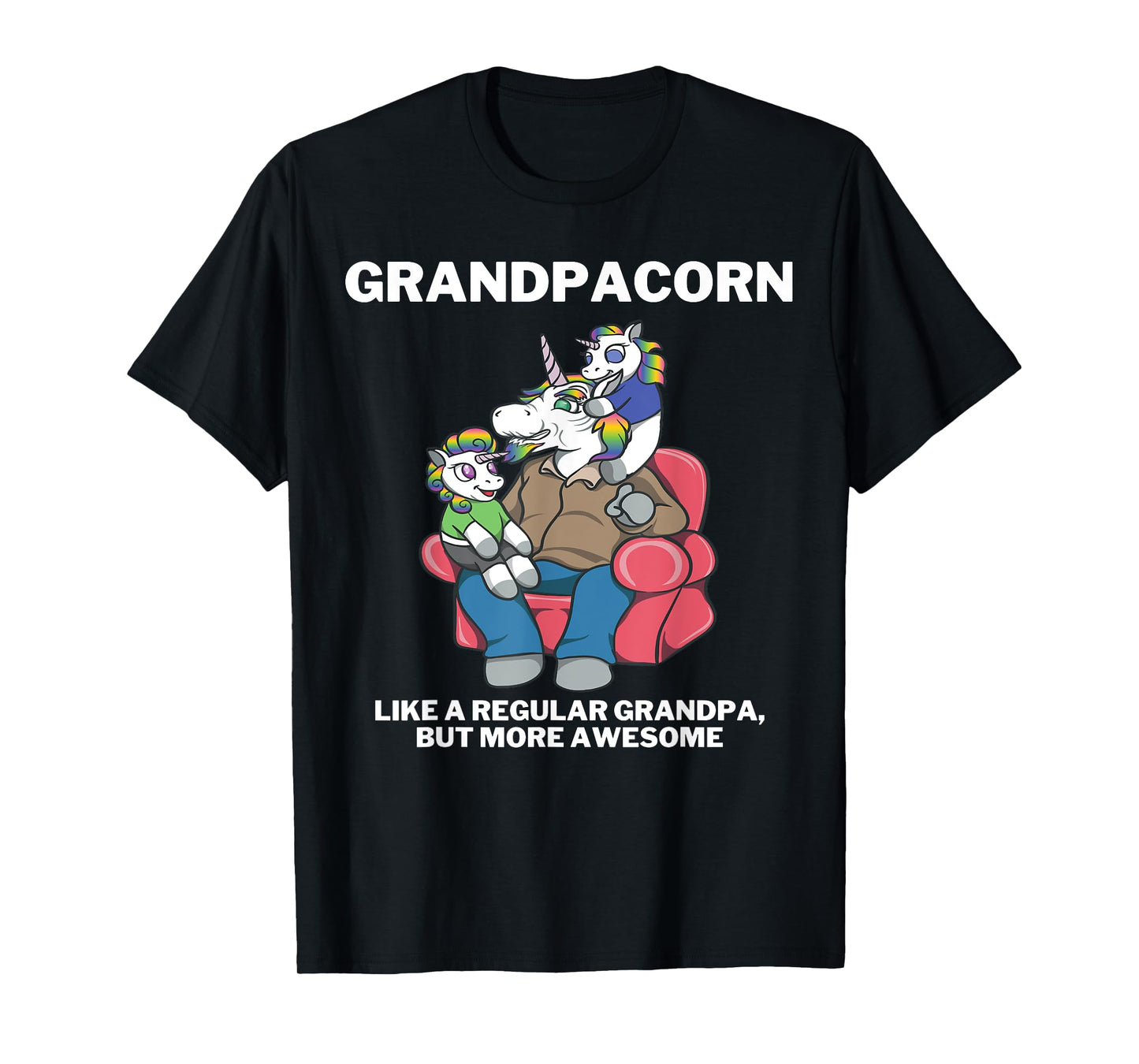 Grandpacorn for Granddad Unicorn Grandpa T-Shirt