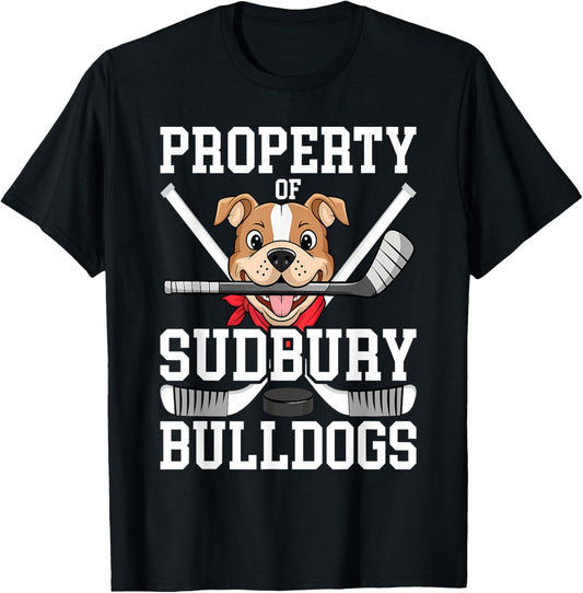 Men Women Property of Sudbury Bulldog Funny T-Shirt