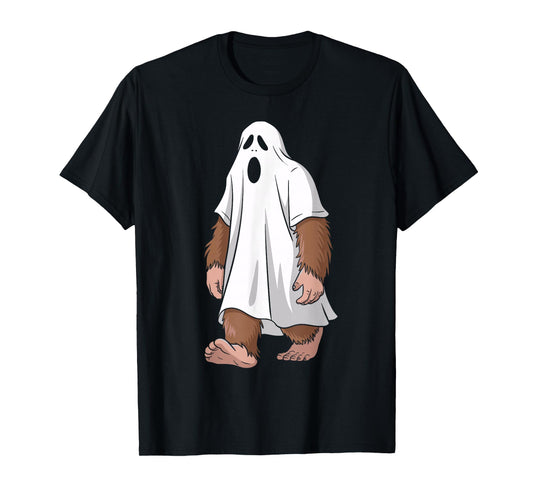 Funny Ghost Bigfoot Lovers Spooky Halloween Costume T-Shirt
