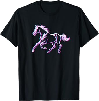 Trendy Minimal Horse Cool Rodeo Graphic Cowgirls Rider Girls T-Shirt
