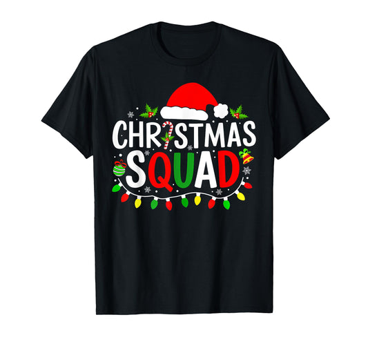 Christmas Squad Matching Pajamas Men Women Xmas Lights T-Shirt