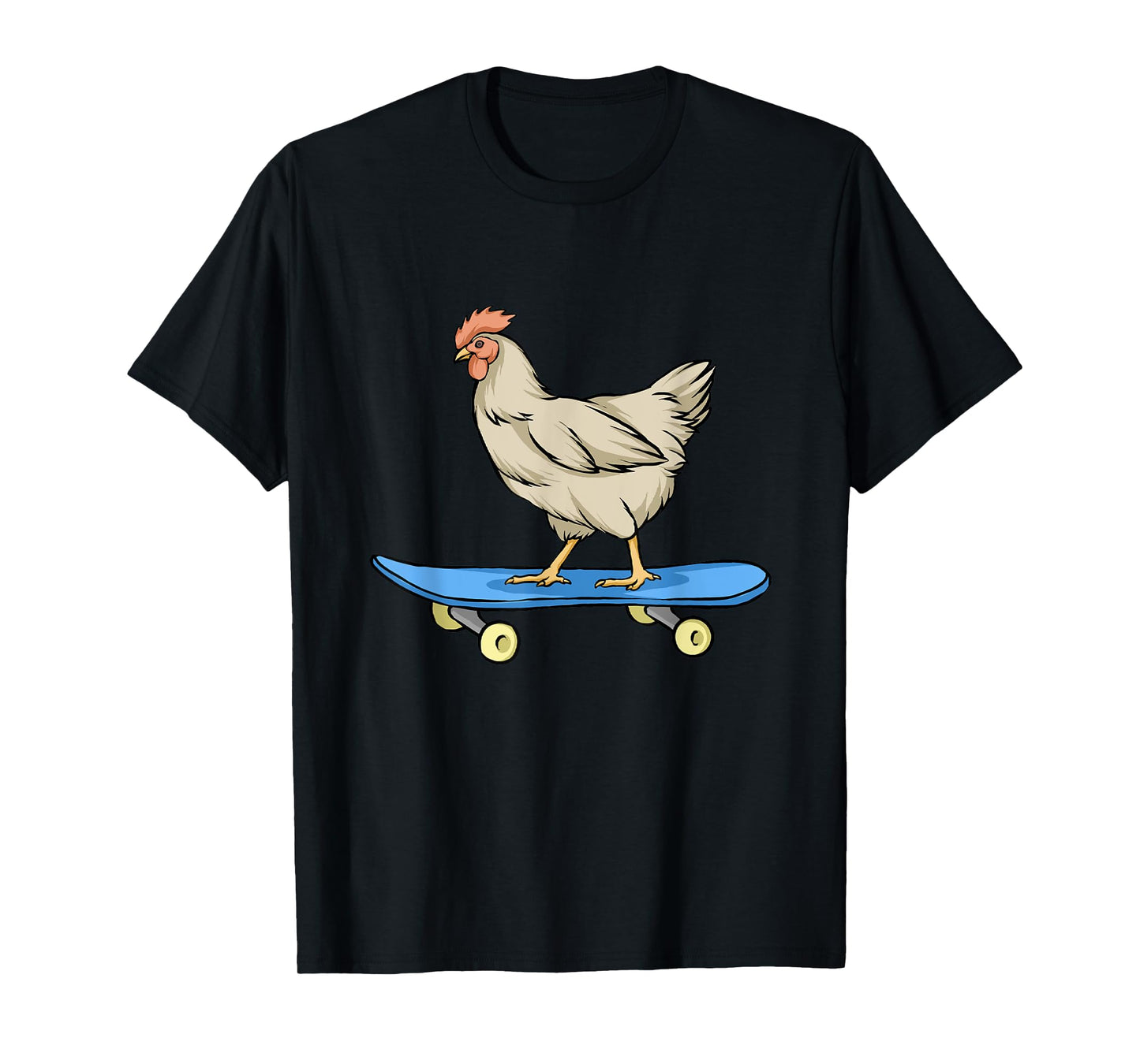 Chicken Riding A Skateboard Chickens T-Shirt