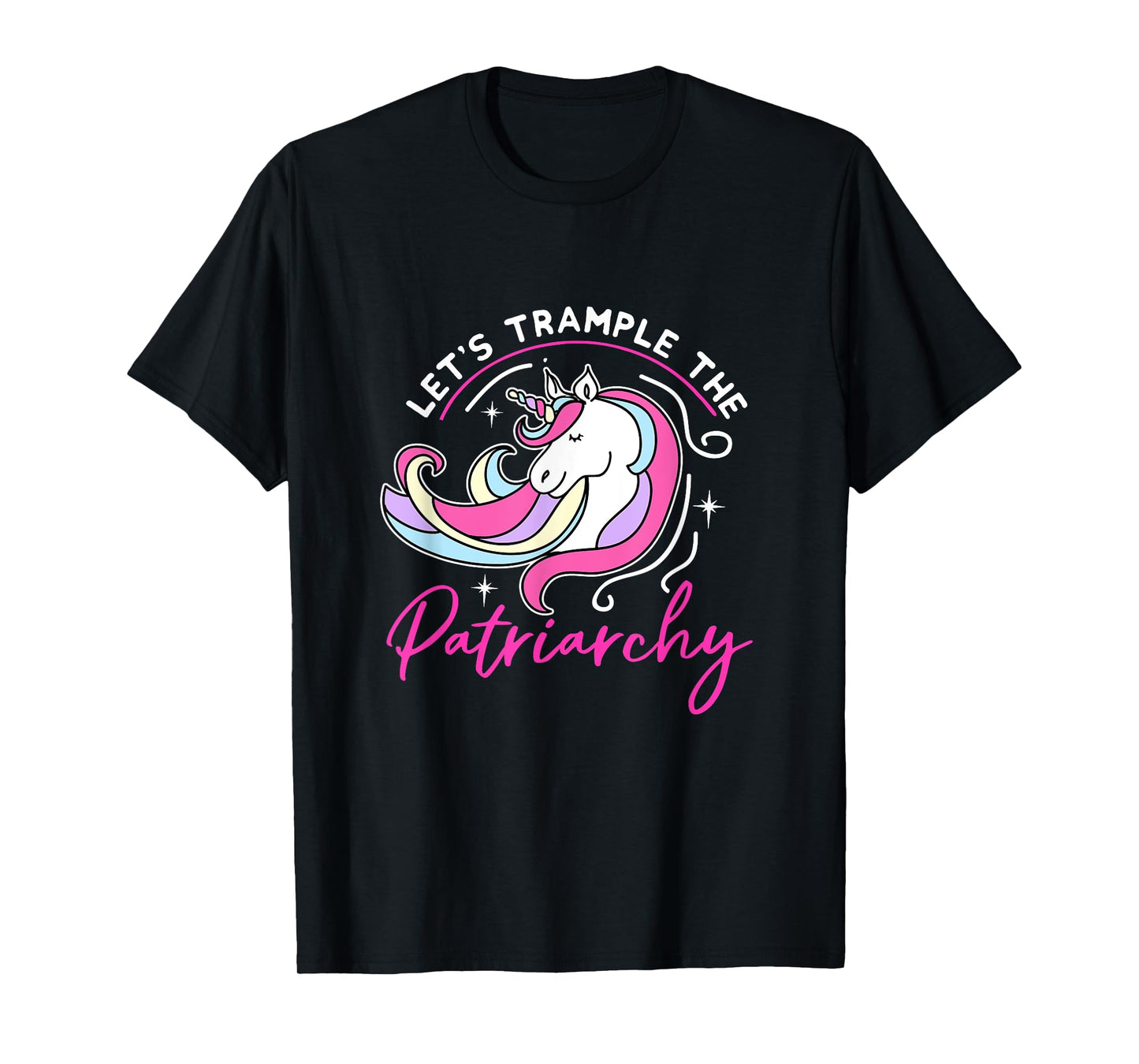 Trample The Patriarchy Funny Feminist Unicorn Social Justice T-Shirt