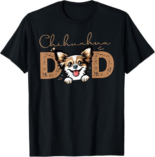 Funny Father's Day Chihuahua Dog Chihuahua Dad Father Day T-Shirt