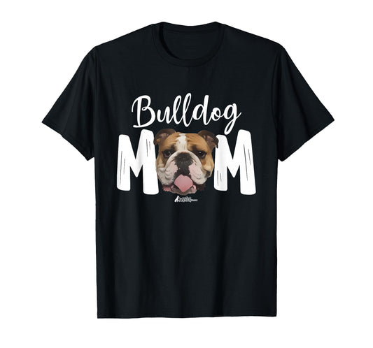 Cute English Bulldog Mom Top Funny Dog Walking For Women T-Shirt