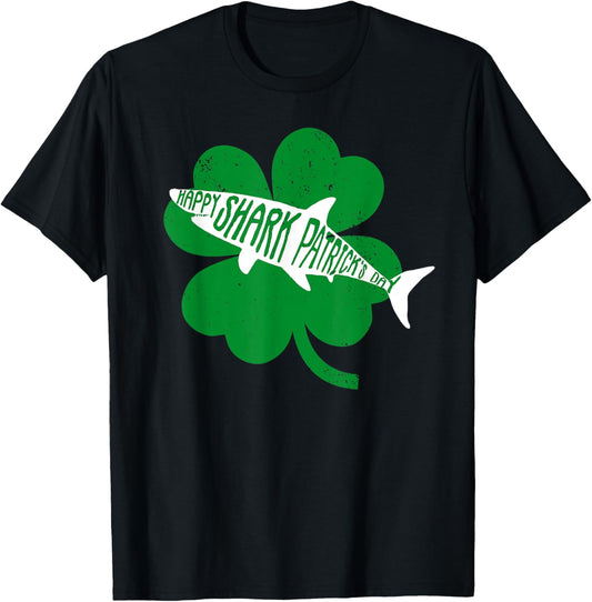 Happy Shark Patrick's Funny Saint Patrick's Day Shark T-Shirt