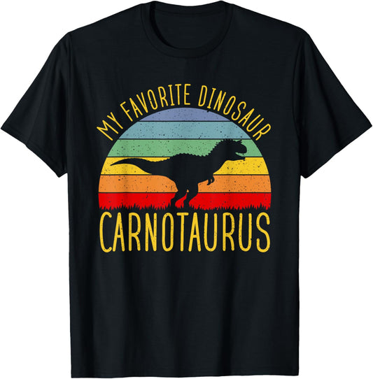 Carnotaurus Is My Favorite Dinosaur - Dino Lover Kids T-Shirt