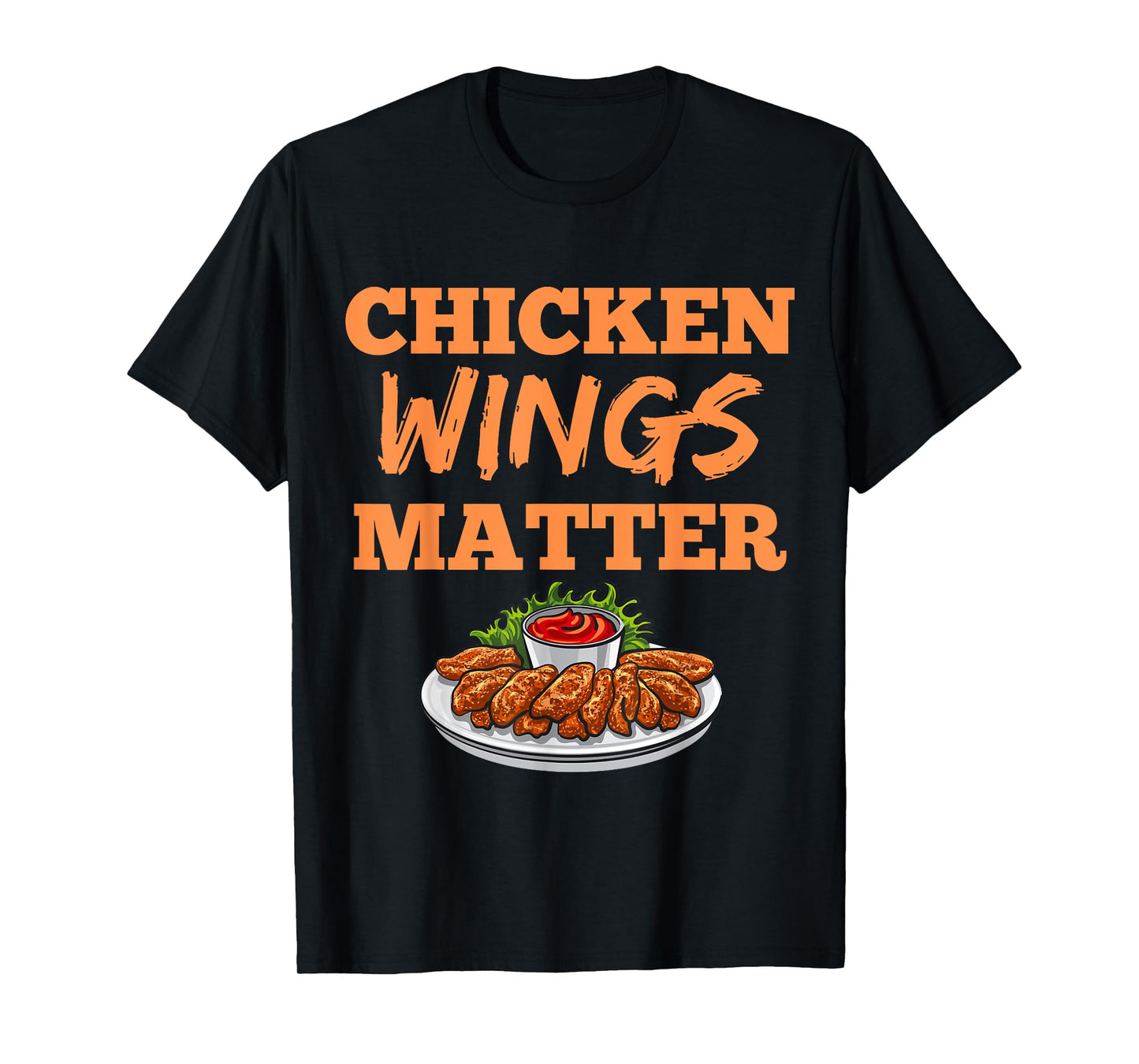 Funny Chicken Wings Eating Festival Fast Food Love Adult T-Shirt