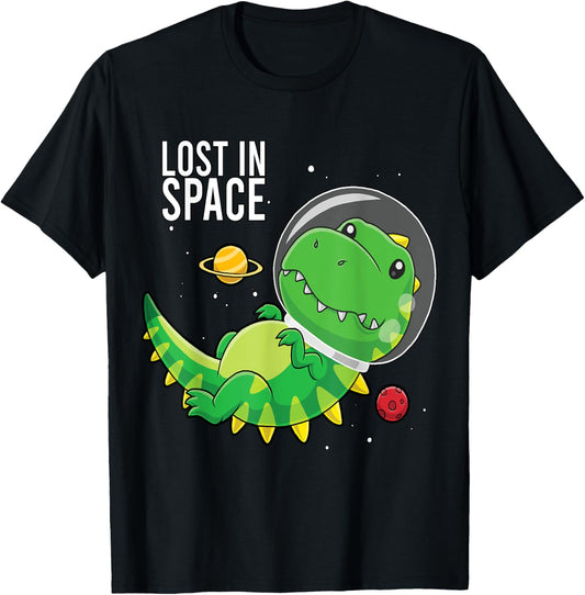 Dinosaur T-Rex Space Children T-Shirt
