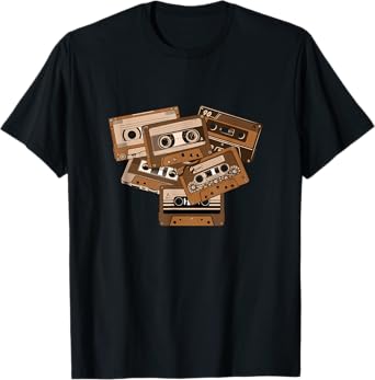 Brown Tape Cassettes Classic Old School Brown Color Graphic T-Shirt