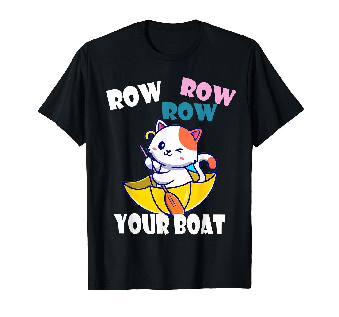 Row Row Row Your Boat Cute Unicorn Funny Kids T-Shirt
