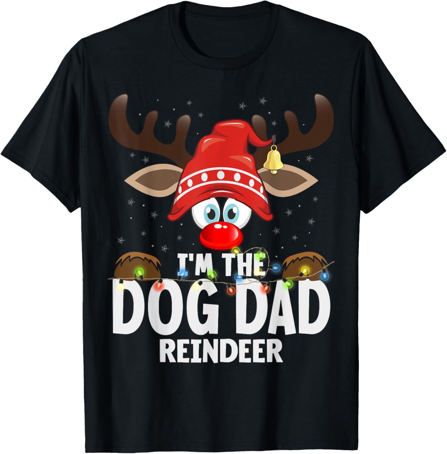 Christmas Matching I'm The Dog Dad Reindeer T-Shirt