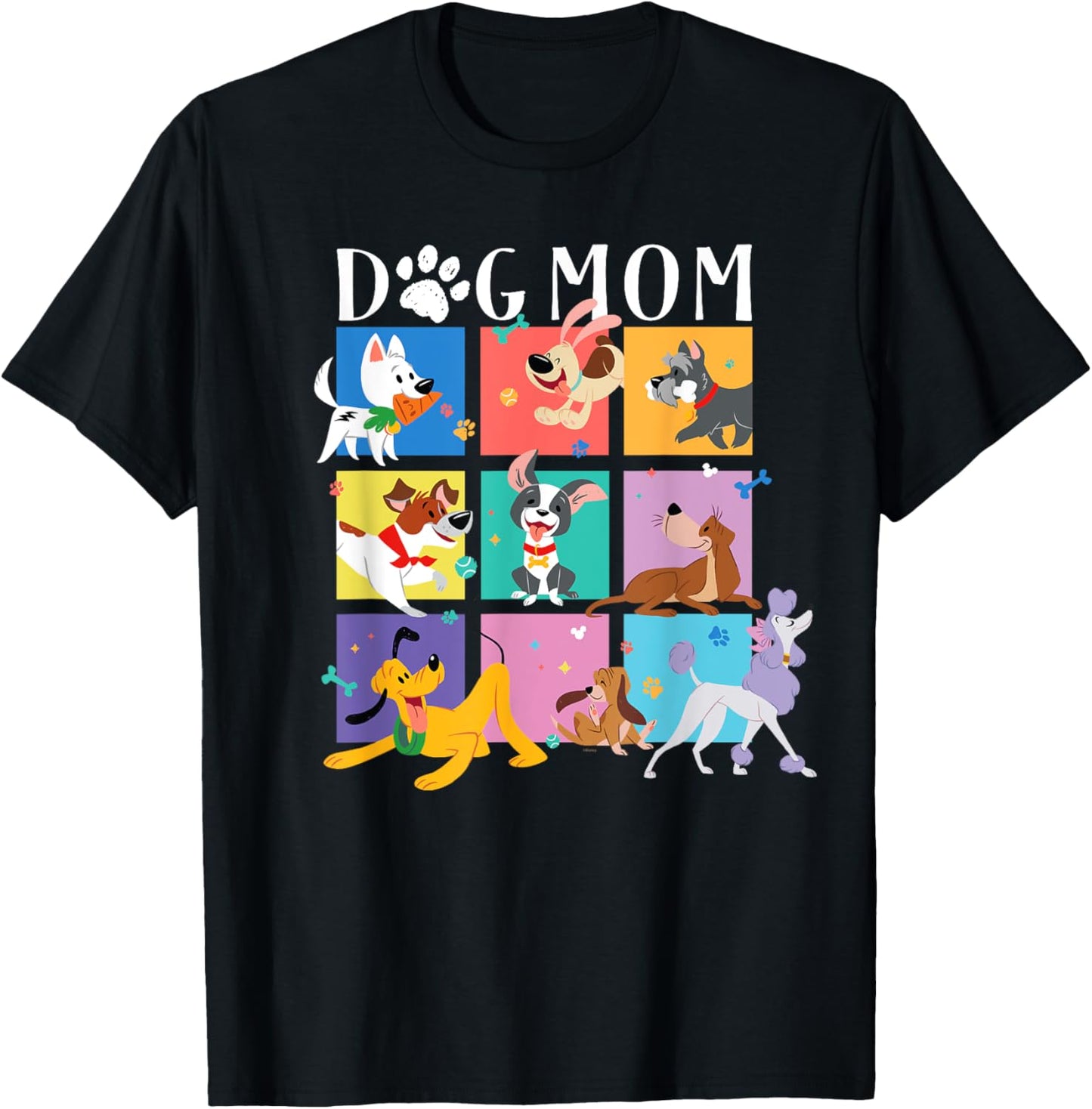 Disney "Dog Mom" Pet Parent Animated Disney Dogs T-Shirt