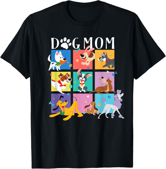 Disney "Dog Mom" Pet Parent Animated Disney Dogs T-Shirt