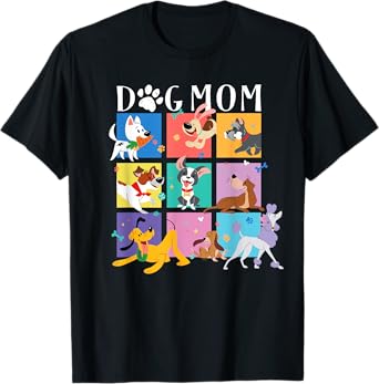 Disney "Dog Mom" Pet Parent Animated Disney Dogs T-Shirt