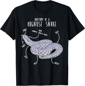 Lavendar Hognose Snake Anatomy, Funny Cute Pet Reptile Lover T-Shirt