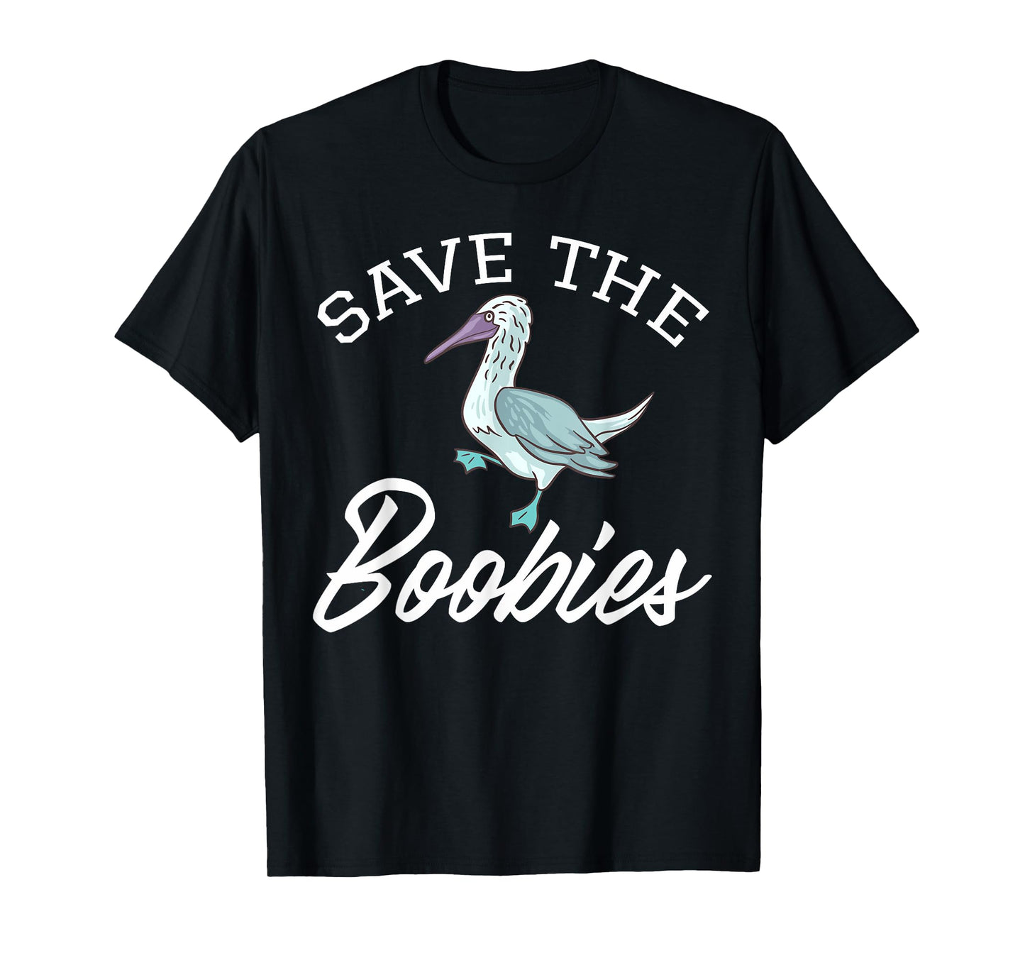 Boobie Bird South American Galapagos Islands Blue Seabird T-Shirt