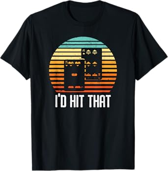 Vintage Blackjack Card Game I'd Hit That Funny Gambling Gift T-Shirt