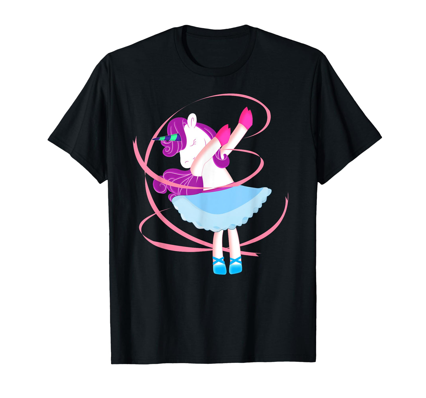 Dabbing Unicorn Shirt - Funny Unicorn Ballerina Dab T-Shirt T-Shirt