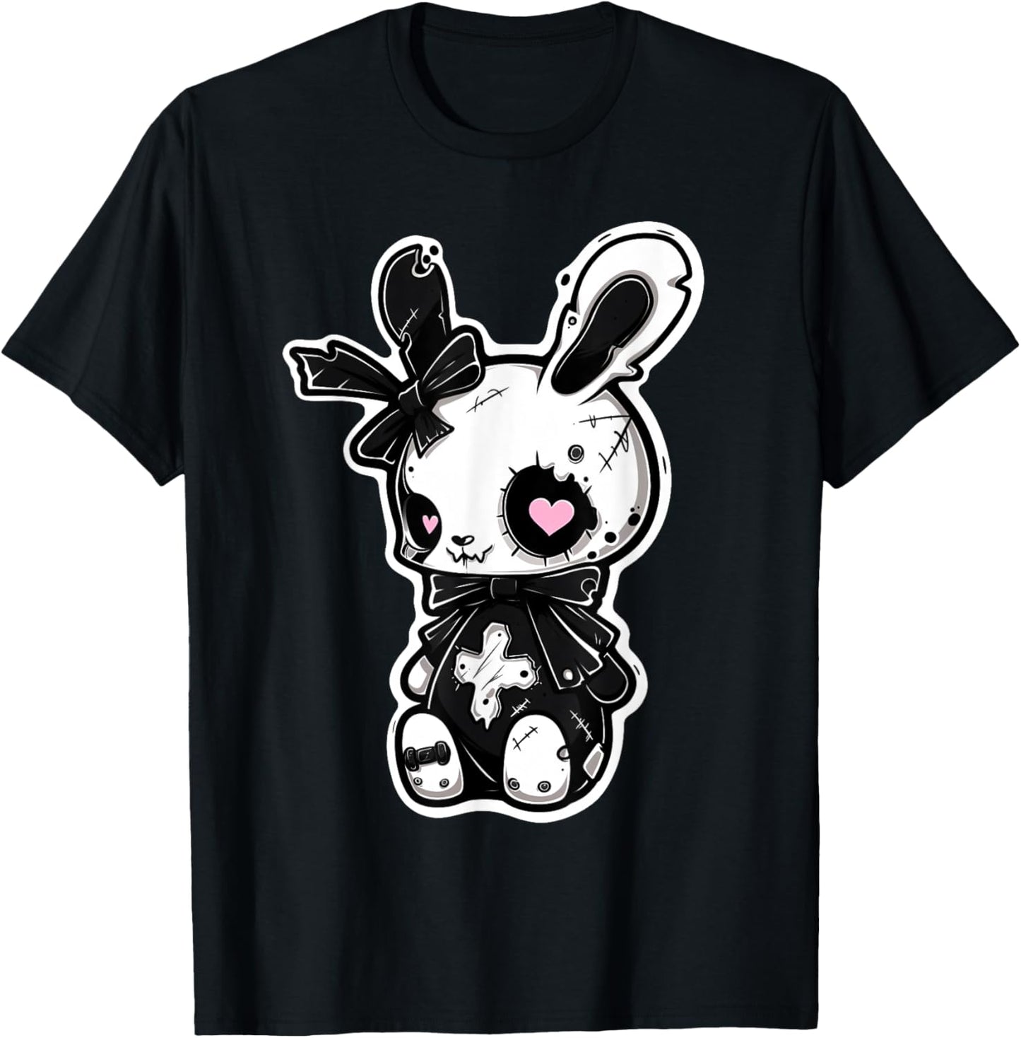 Goth Bunny Kawaii Rabbit E-Girl Cute Gothic Outfit Grunge T-Shirt