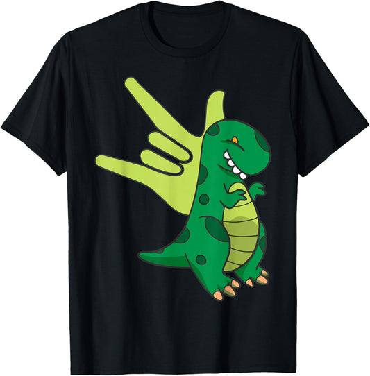 American Sign Language I Love You Design Valentines Gift Kid T-Shirt