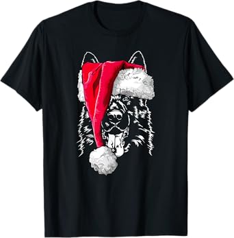 Funny German Shepherd Christmas T Shirt dog shirt tee gift T-Shirt