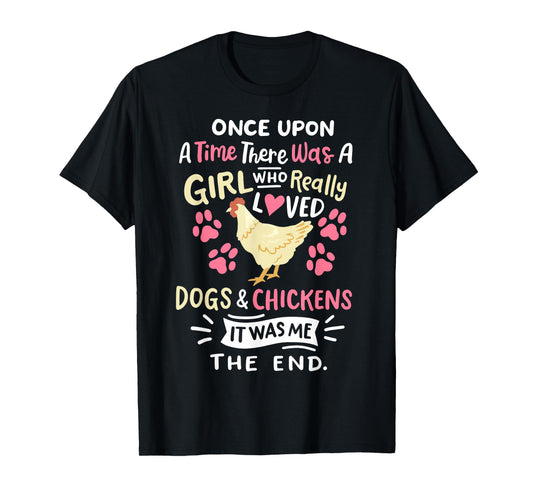Funny Chicken Dog Lover for Women Girls Farmer T-Shirt