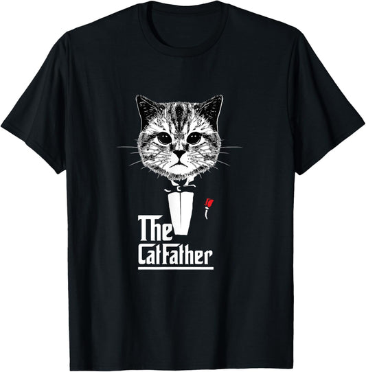 Funny Godfather Cat Design Gift T-Shirt