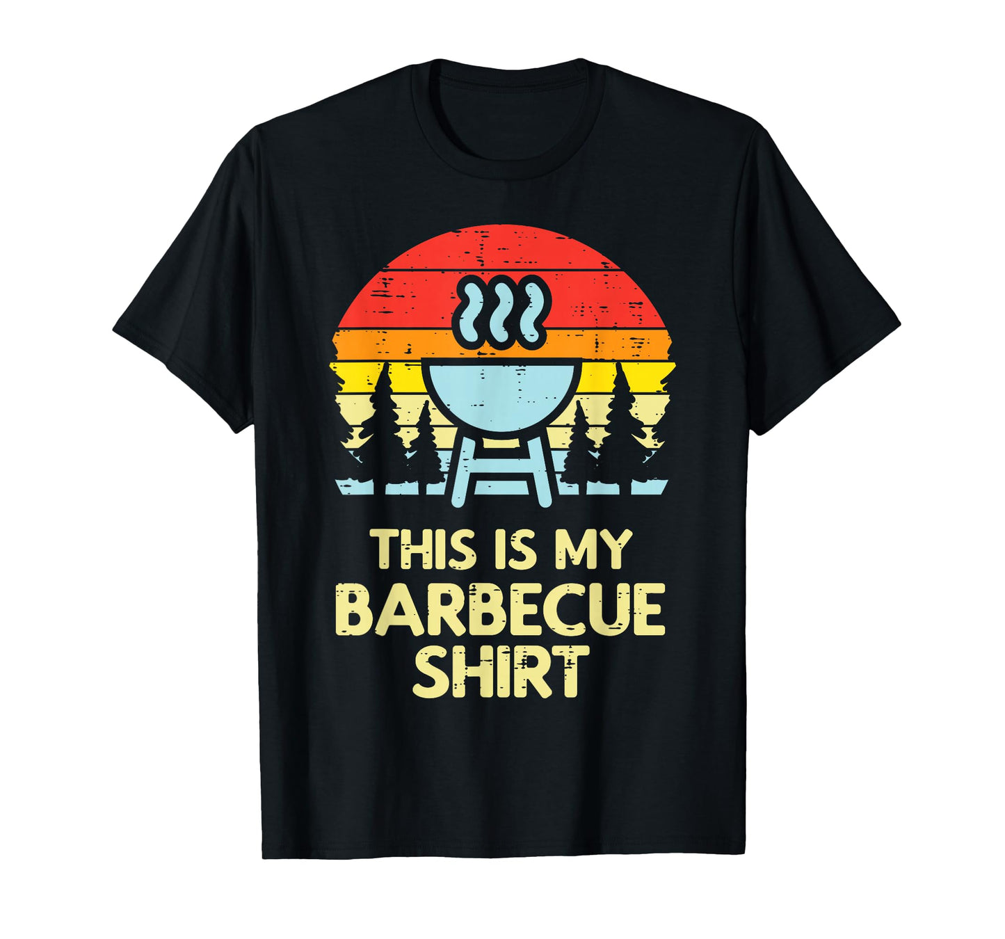 This Is My Barbecue Shirt Retro Bbq Grilling Men Women Kids T-Shirt