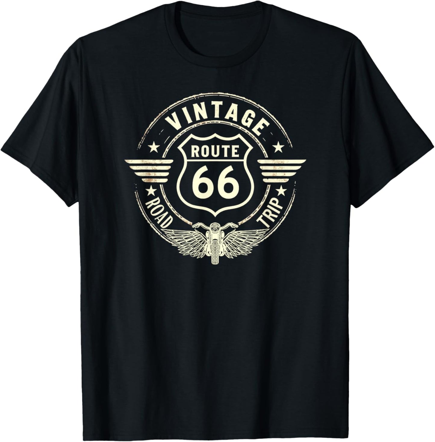 Retro Route 66 Road Trip Vintage Adventure T-Shirt