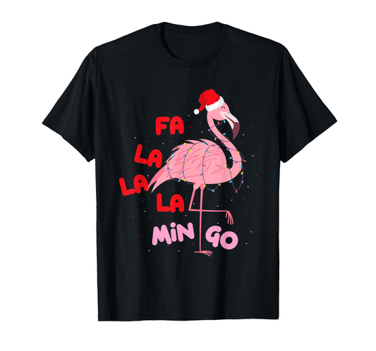 Fa La La La Mingo - Cute Flamingo Christmas Xmas T-Shirt