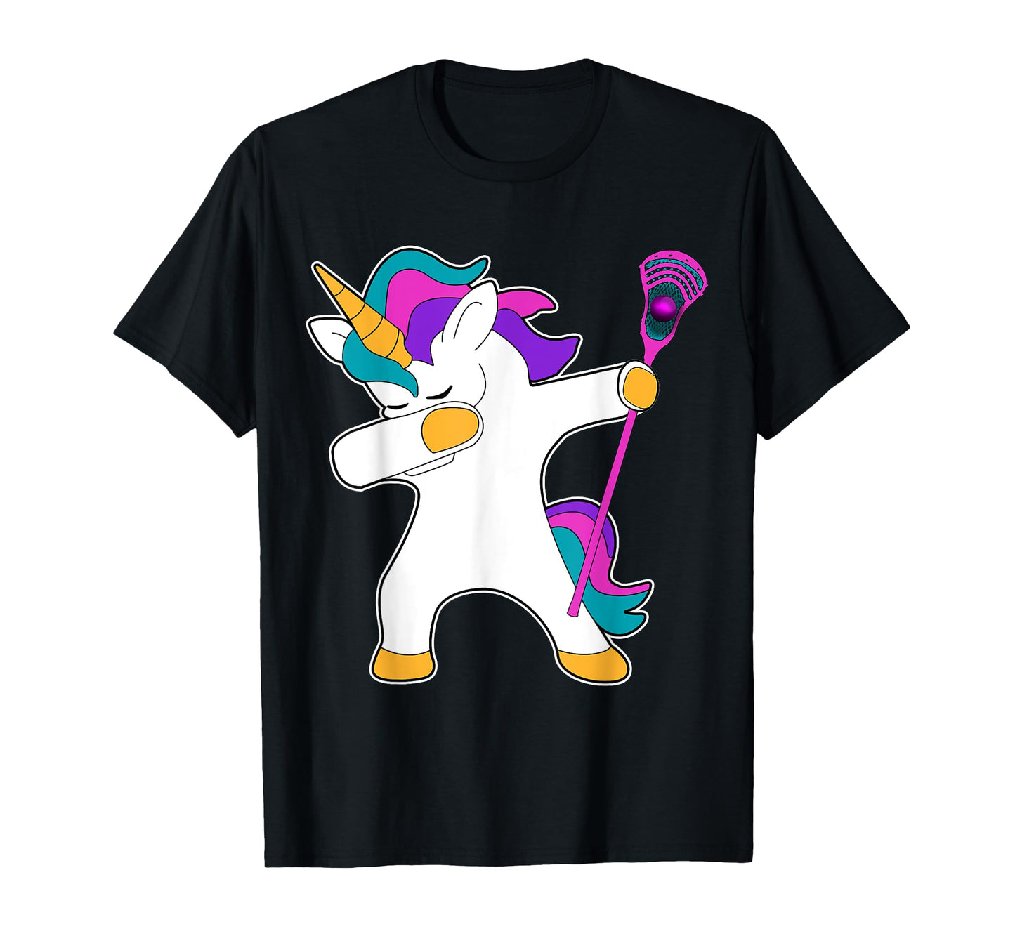 Dabbing Unicorn Lacrosse LAX Shirt Funny Tee Gift T-Shirt